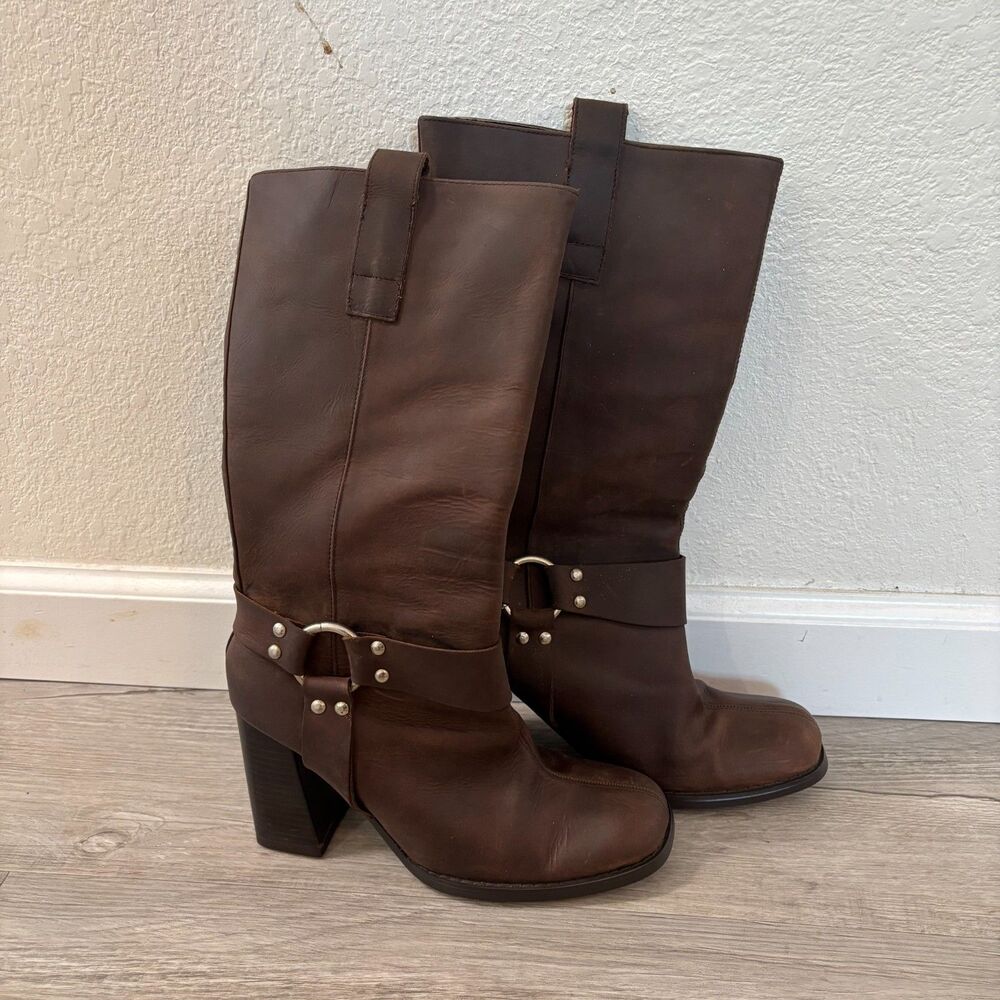 Topy Leather High Heel Boots